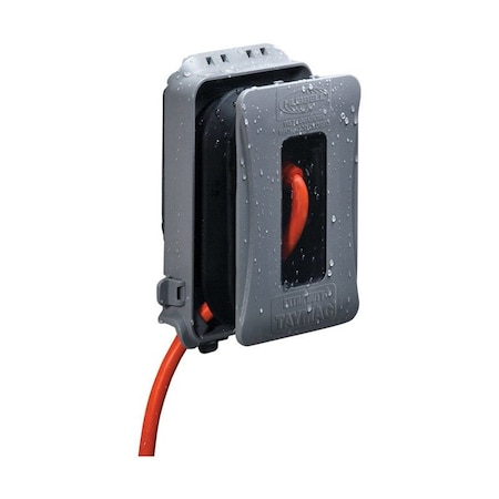 Taymac TayMac Extra duty Rectangle Plastic 1 gang 6.14 in. H X 4.04 in. W In-Use Cover ML500G